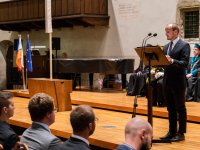 Za všechny diplomované a oceněné promluvil Ing. Jan Komárek, Ph.D.